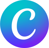 A favicon of Canva