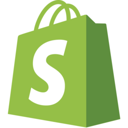 A favicon of Shopify