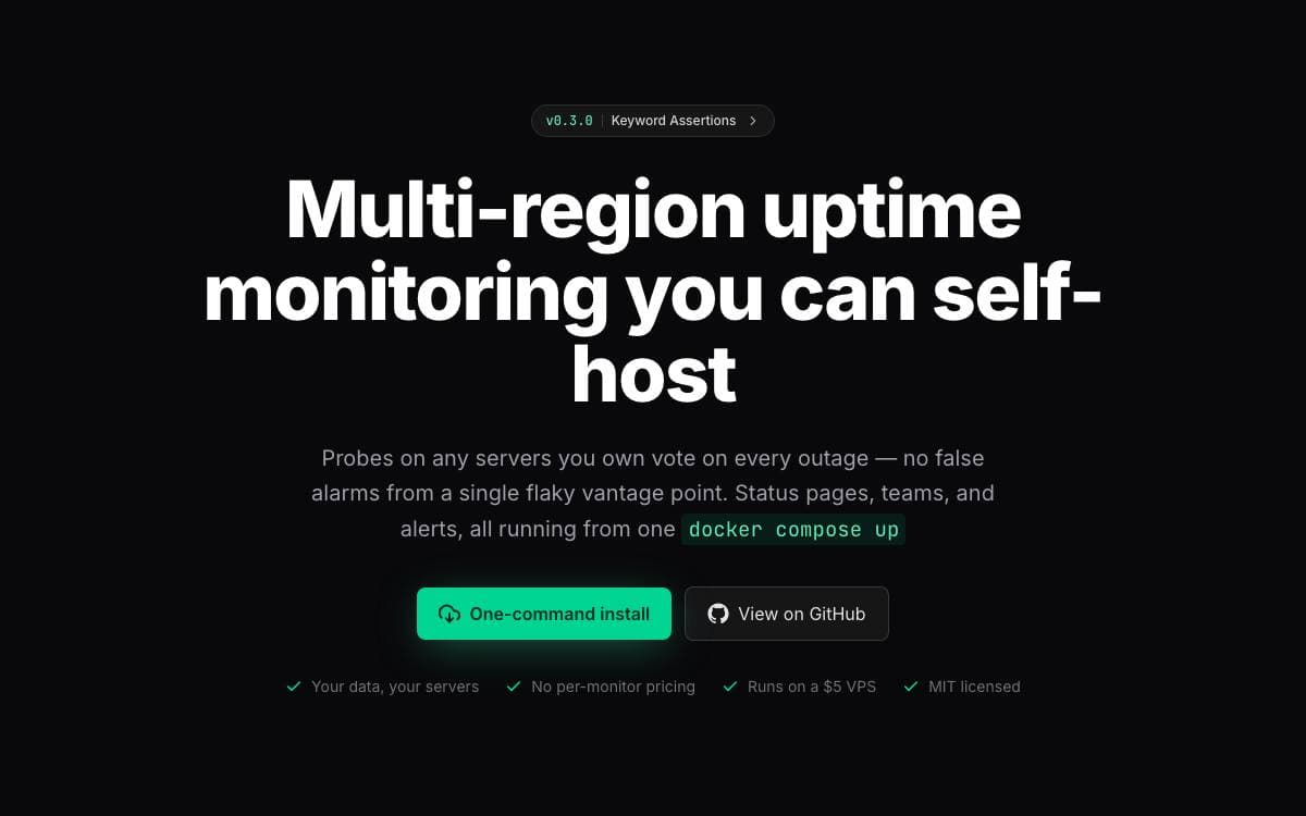 Screenshot of EasyMonitor website