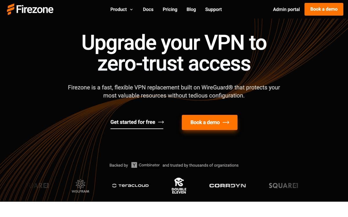 Screenshot of FireZone website