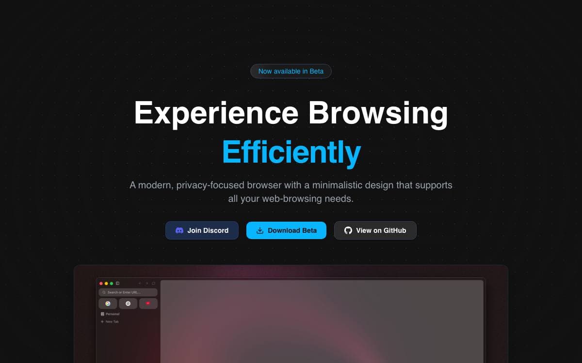 Screenshot of Flow website