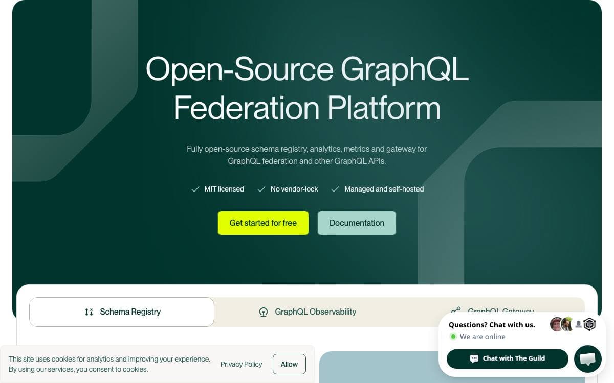 Screenshot of Hive website