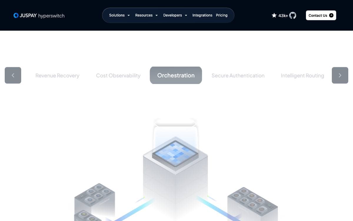 Screenshot of Hyperswitch website
