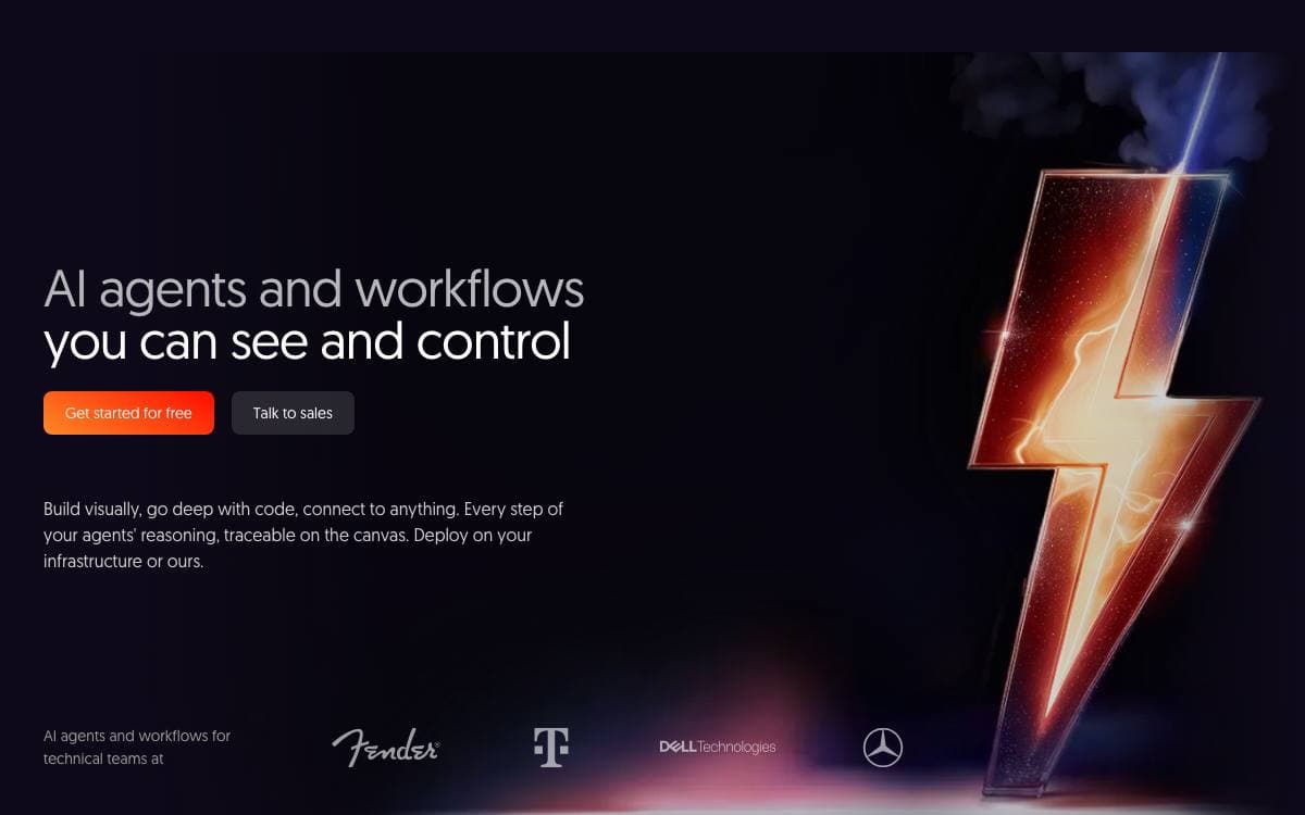 Screenshot of n8n website
