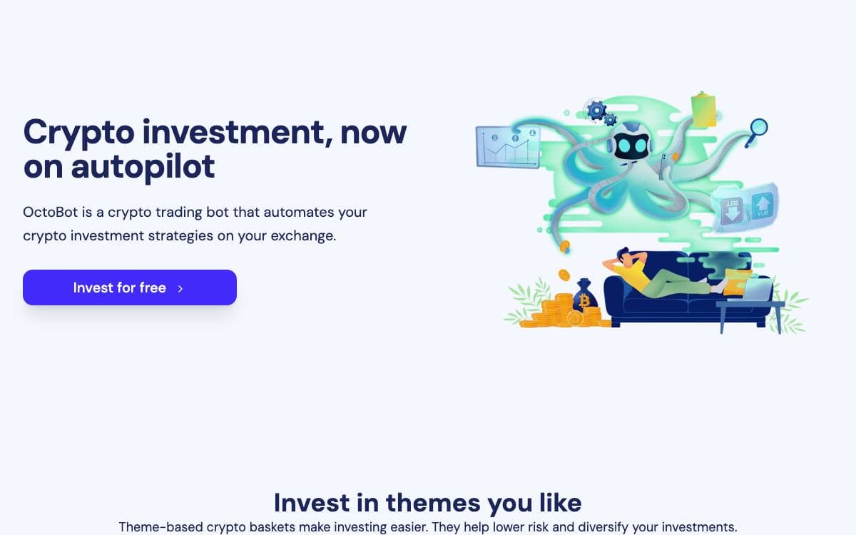 Screenshot of OctoBot website