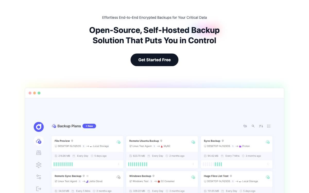 Screenshot of Pluton website