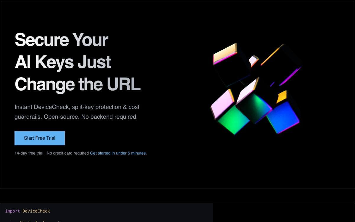 Screenshot of Proxed AI website