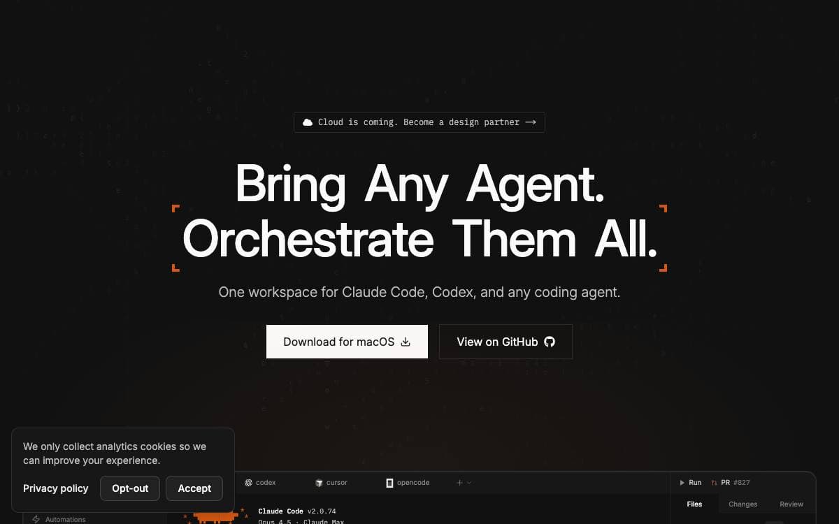 Screenshot of Superset website