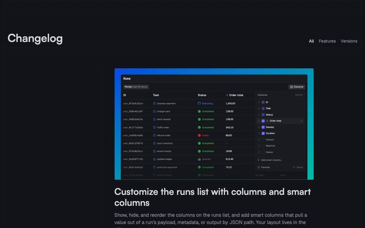 Screenshot of Trigger website